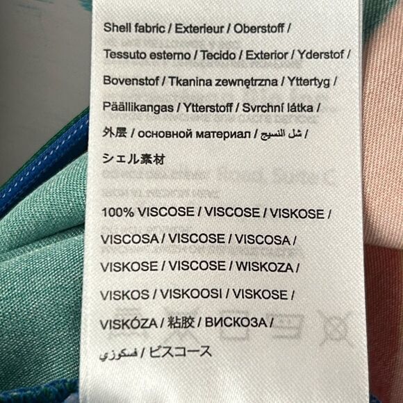 NWT Farm Rio Colorful Leaves Flared Pants - Picture 9 of 10